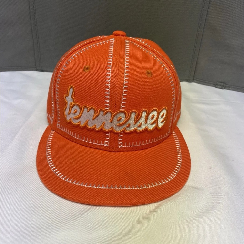 Tennessee Orange & White Stitching Snapback Hat By Icon Adjustable Sizes
